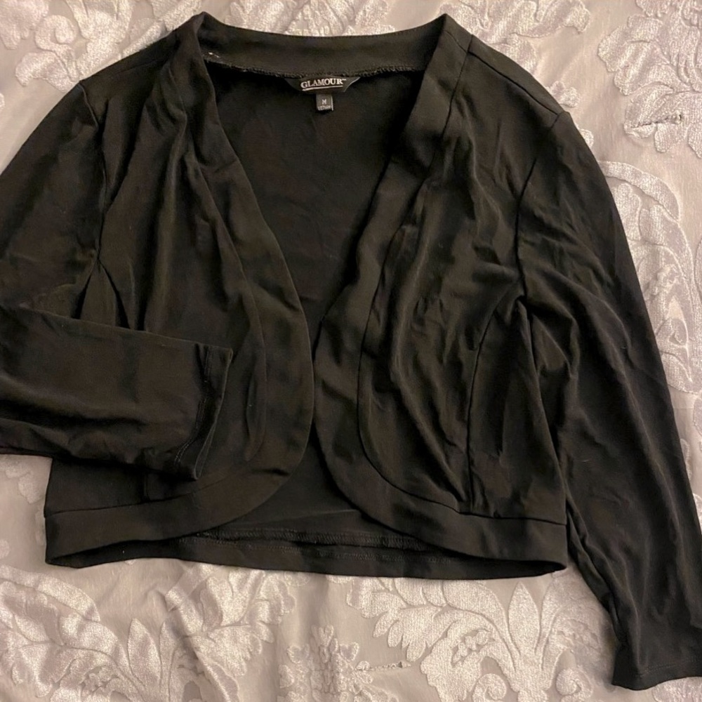Glamour little 3/4 sleeve crop shrug